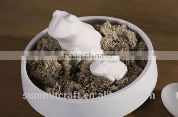 Miniature Ceramic Porcelain Animal Ceramic Frog Figurines photo-6