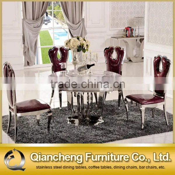 Marble Rotating Round Table for Dining Room photo-2
