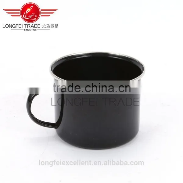 High Quality Hot Sale Black Enamel Camping Mug Wholesale photo-3