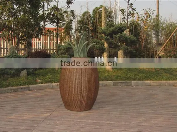 Pineapple Aluminum Hamper Outdoor Furniture Rattan Storage Boxs photo-2