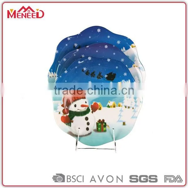 Christmas Eve Gifts Melamine Feeding Dish, Baby Safety Pentagram Child Plate photo-3