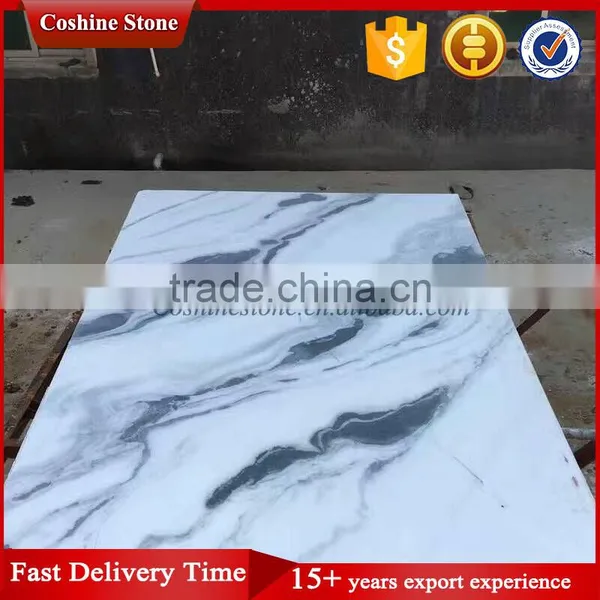 2017 New Surface China White Black Panda Marble Tile photo-6
