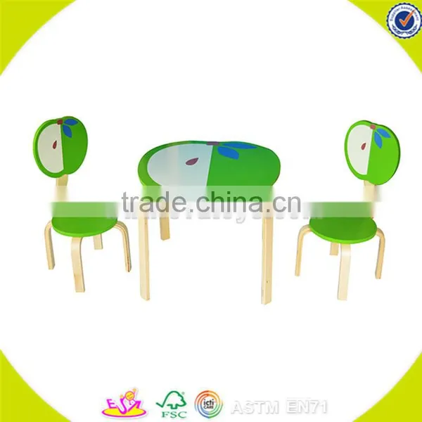 Wholesale Beautiful Wooden Table and 4 Chairs,household Kids Wooden Table and 4 Chairs,top Sale Table and 4 Chairs W08G141 photo-5