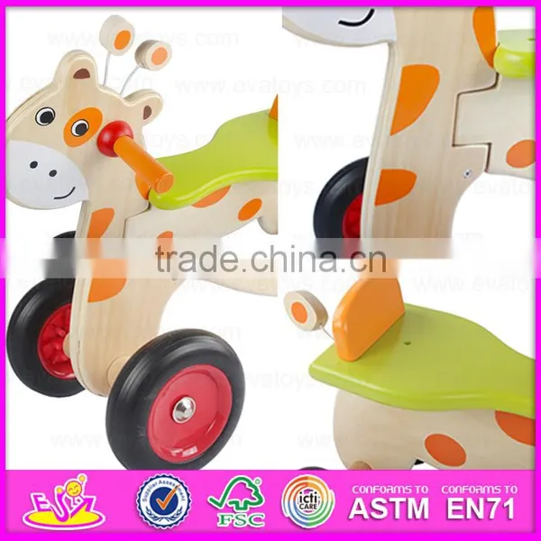 2016 Best Sale Lovely Wooden Baby Tricycle W16A024 photo-3
