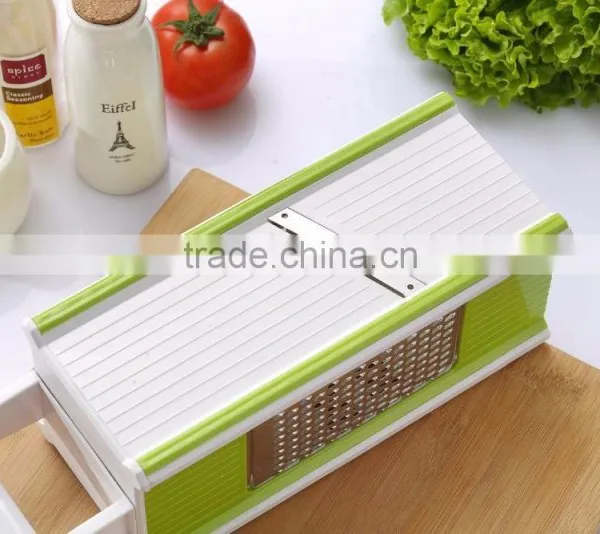 5 in 1 Hand-Held Vegetable Grater With Tray And Peeler,Slicer,Sharp Blade photo-3
