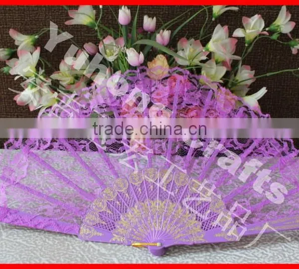 Handmade Plastic Wedding Hand Fan photo-4