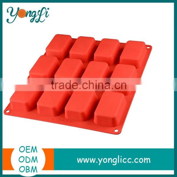 Homemade Craft DIY Soap Making Molds 12 Rectangle & 8 Oval Tray Silicone Mold photo-2