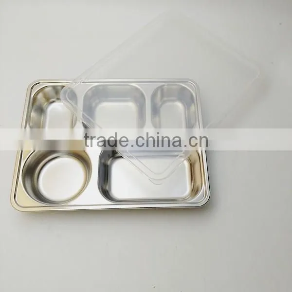304 Custom Stainless Steel Bento Lunch Box 5 Compartment Take-out Food Container for Picnic photo-4
