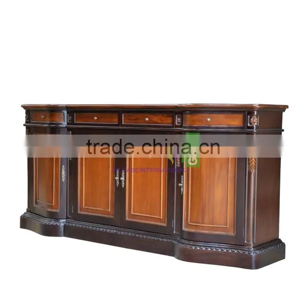 Side Board Classic Style For Living Room , Combination Teak and Mahogany Wood photo-2