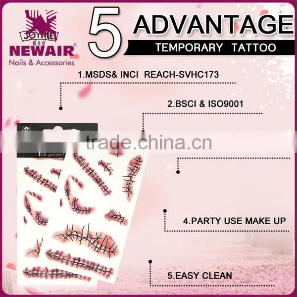 Custom Peel off Stickers Art Paper Custom Body Temporary Tattoo Sticker photo-4