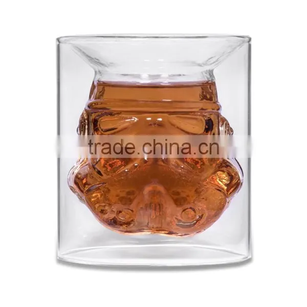 UCHOME Unique Design Double Wall Wine Glass Cup photo-4