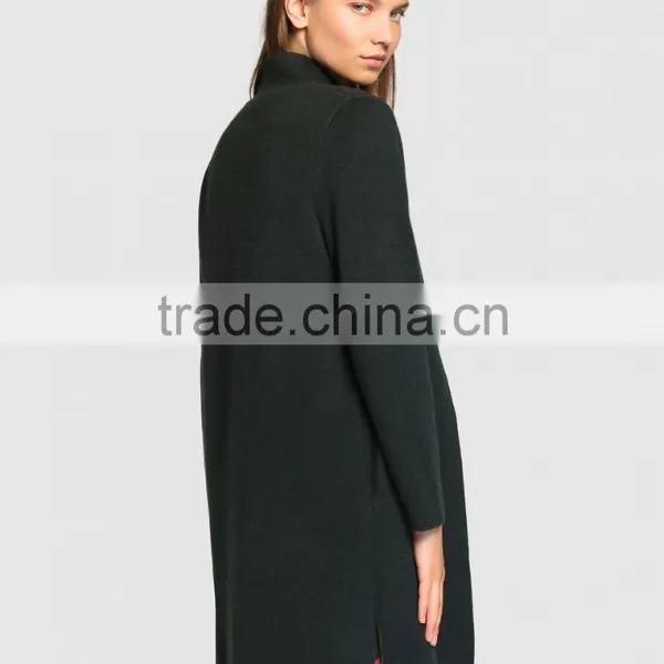 Winter Jacke Coat Long Sleeve Fur Coat Two Color Gray Plain Cotton Coat Wholesale Custom Apparel Made in China photo-3