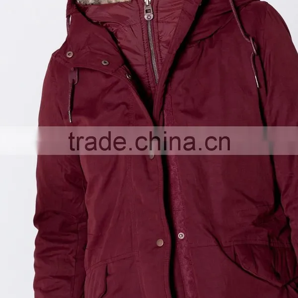 Custom Warm Fur-collar Jacket Winter Coat Skiing Jacket Women Parka Jacket photo-3