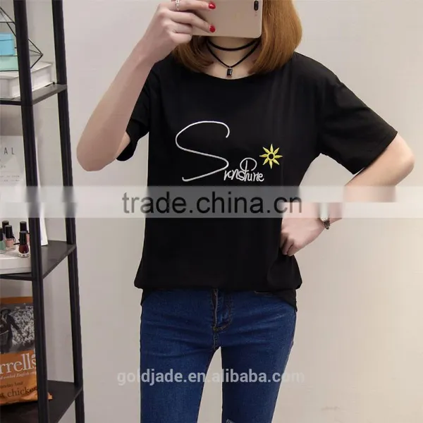Wholesale Loose Short Sleeve Women t Shirt Custom Printing t Shirt photo-2