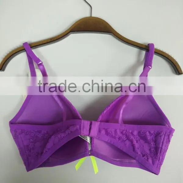 Plus Size Full Cup Purple Sexy Bra photo-2