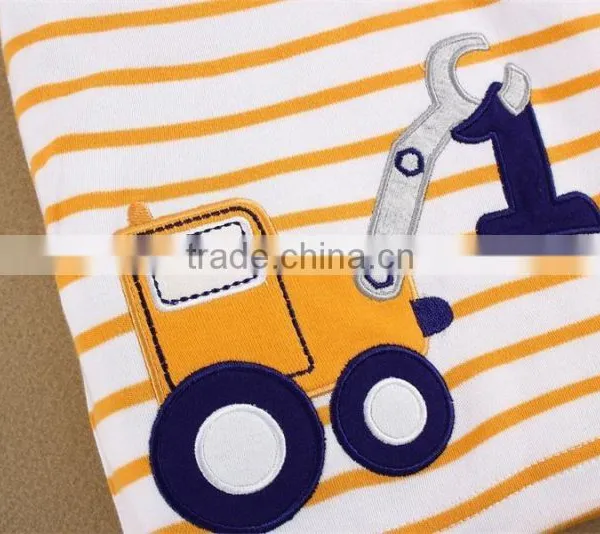 2015 Summer New Arrival Boys Tshirts High Quality 100% Cotton Interlock Baby Clothes photo-4