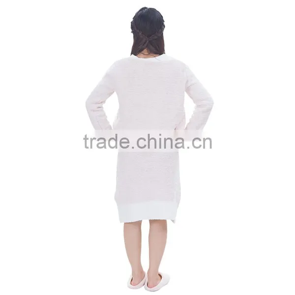 Polular Chenille Fabric Two Pieces Lady Dress photo-5