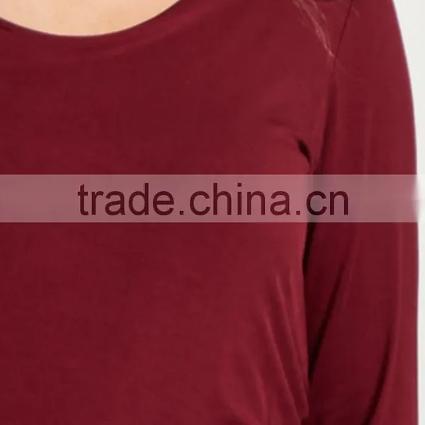 New Collection Fashion Long Sleeve Side Ruched Wholesale Maternity Clothes photo-5