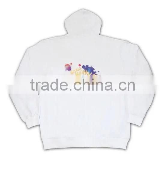 Trade Assurance BSCI Customized Design 2016 Embroidery/screenprint Wholesale White Hoodie photo-6
