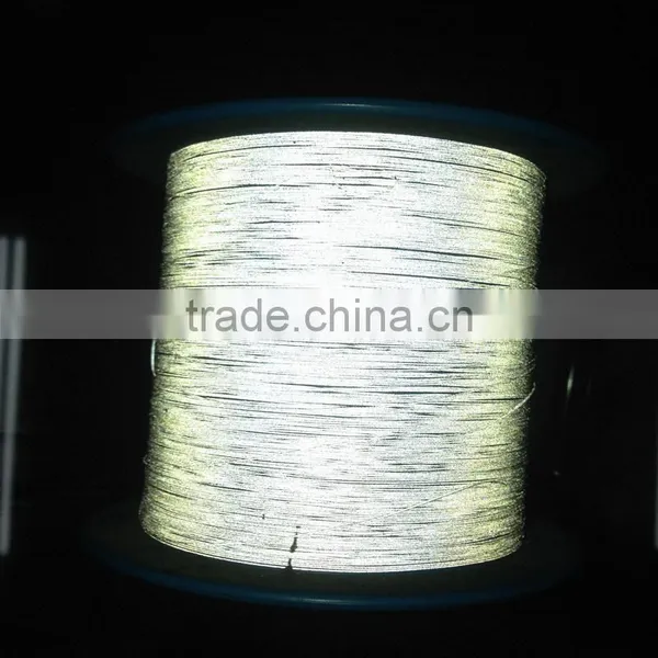 China Factory 100% Polyester Reflective Weaving Filament Thread photo-3