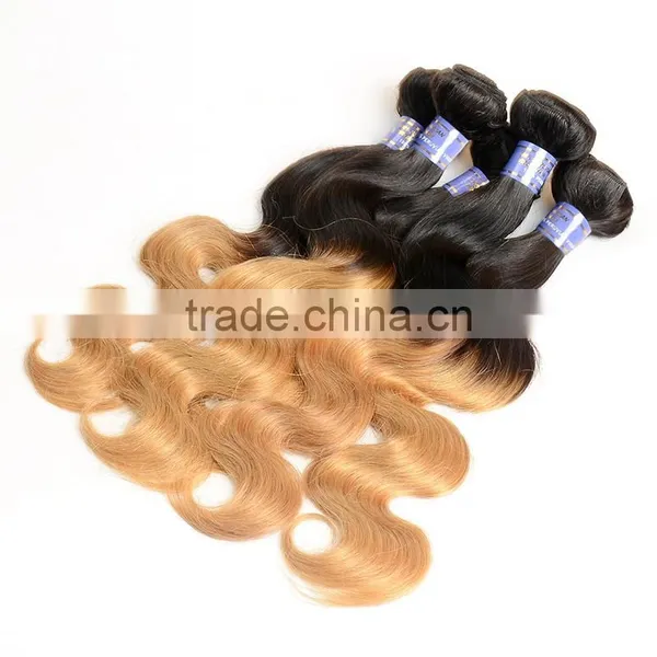 2017 Factory Price With Top Quality Sew in Human Hair Weave Ombre Hair , Peruvian Hair photo-4
