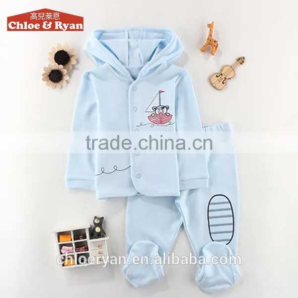 2016 Anti-shrink Promotion Wholesale Price Baby Boy Clothes Clothing Set
