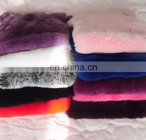 Factory Wholesale Raw or Dyed Color Real Rex Rabbit Fur Pelts photo-6