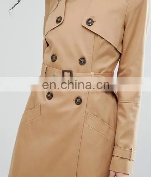 Ladies Fashion Women Long Dust Coats photo-4