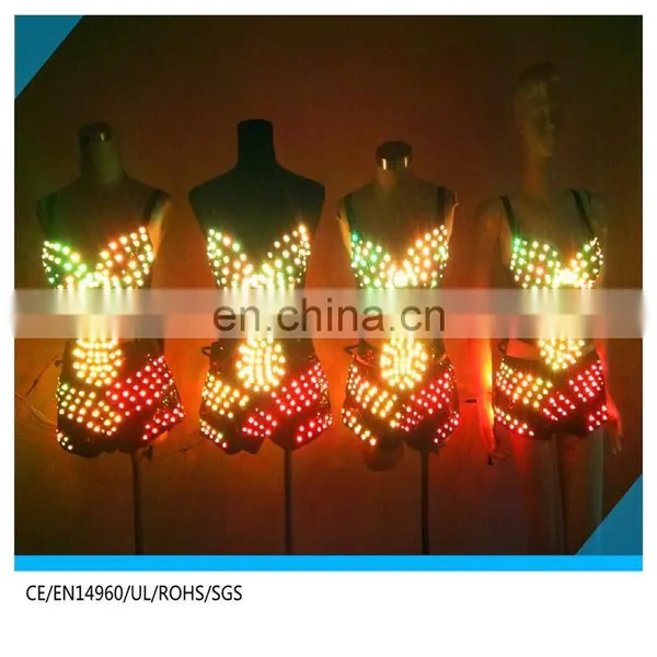 Cute Light Emitting Dress Hot Sexy LED Bikini Led Bra photo-4