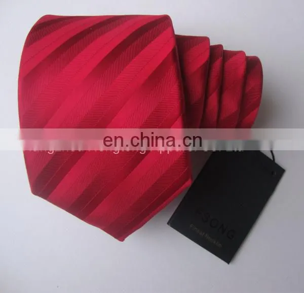 100% Polyester Tie With Customer Tag