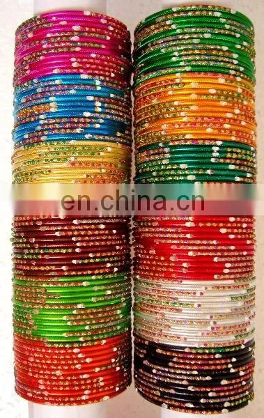 Indian Ethnic Metal Bangle - Wholesale Daily Wear Metal Bangle - Party Wear Metal Bangle - Bollywood Style Metal Bangle photo-3