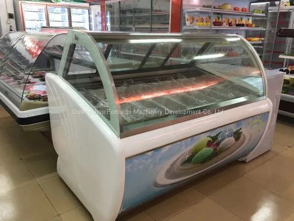 Commercial Ice Cream Display Showcase 12*GN1/3 Pan Ice Cream Freezer Display FMX-SP206A photo-5