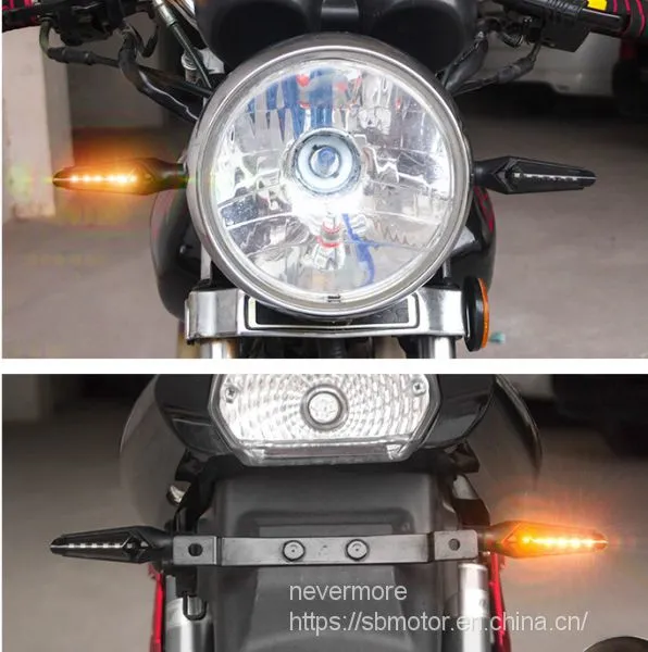 Spirit Beast Motorcycle Modified Motorbike LED 2pcs/lot Turning Signals Light Two Colors ER102 L4 photo-4