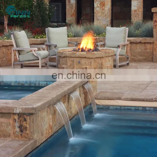 Outdoor Acrylic Artificial Garden Stainless Steel Waterfall Blade Cascade photo-2