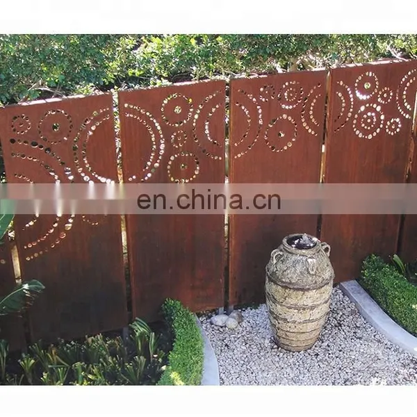 Weathering Corten Steel Laser Cutting Panel for Fence & Screen photo-6