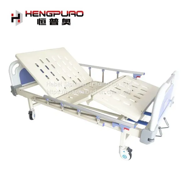 Nursing Bed Manufacturer Full Size Manual Normal Patient Bed for Sale