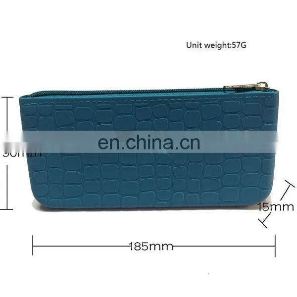 Surface Leather Shape Wallet Purse Lady's Clutch Zipper Pouch Fashion Silicone Bag photo-3