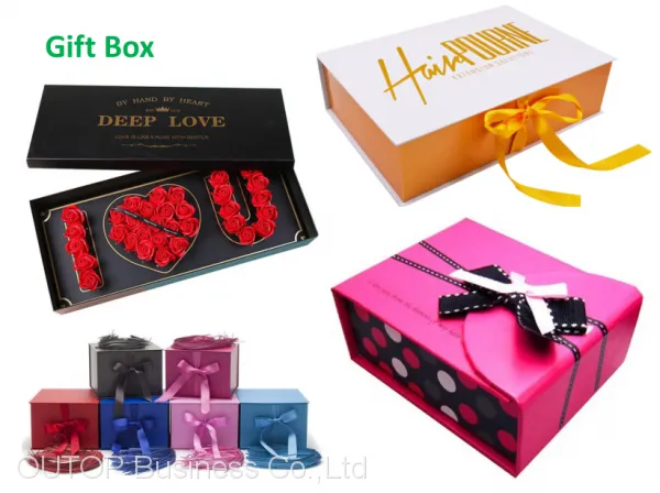 OUTOP Packaging Wholesale Retail Packaging Logo Printed Magnetic Gift Boxes