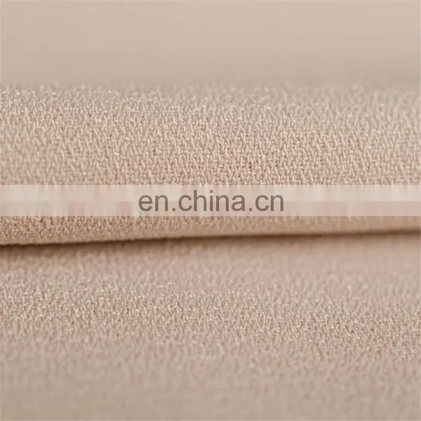 Chinese Supplier 75D 92% Polyester 8% Spandex 4 Way Stretch Moss Crepe Fabric Pants Fabric photo-6