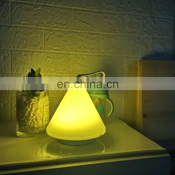 Excellent Quality Plastic Pyramid Light Night Led Eye Protection Bedside Lamps for Evening photo-5