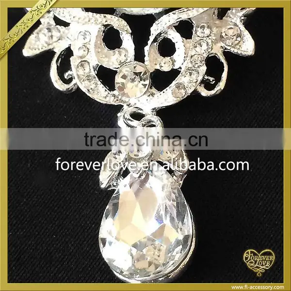 Fashion Female Pearl Pendant Brooch Crystal Brooches Pin FB025 photo-4