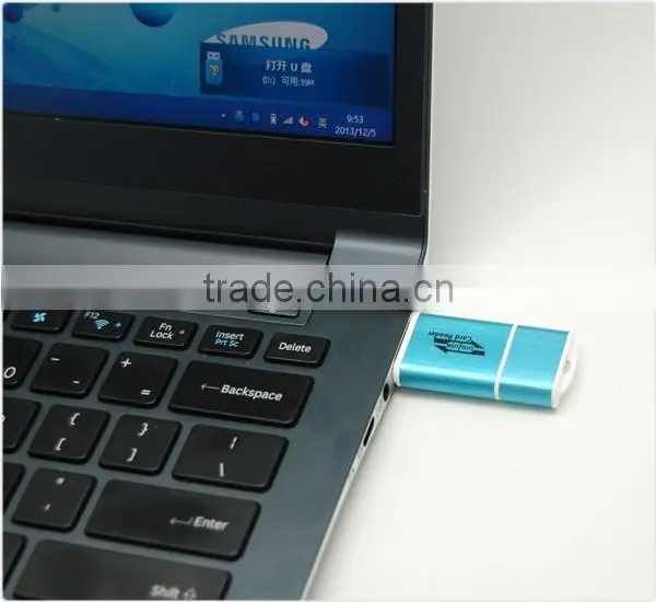 Aluminium Alloy TF Card Micro USB OTG Smart Card Reader photo-5