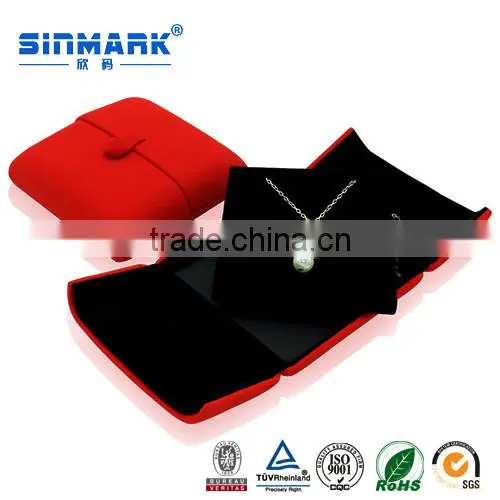 SINMARK 2015 Delicate Wool Fabric Jewelry Gift Custom Ring Box,necklace Box