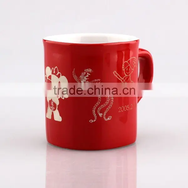 Advertising Laser Engraved Coffee Mug / Ceramic Mug / Porcelain Mug