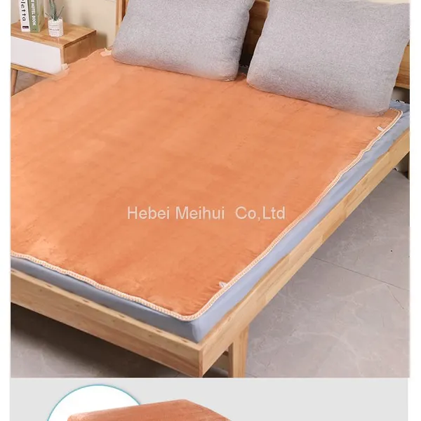 Thick Soft Flannel Heated Plush Warm Winter Throw Electric Blanket 110V For Home photo-2