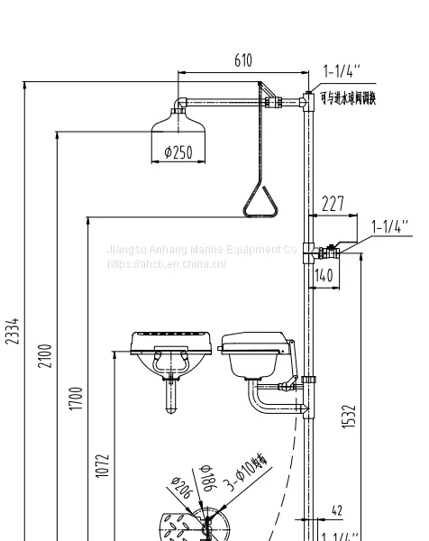 ABS Linked Flip-top Composite Eyewash photo-2