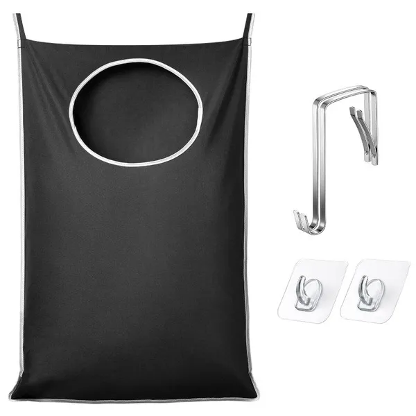 Hanging Laundry Hamper Bag With Hooks Large Door Hanging Laundry Bag