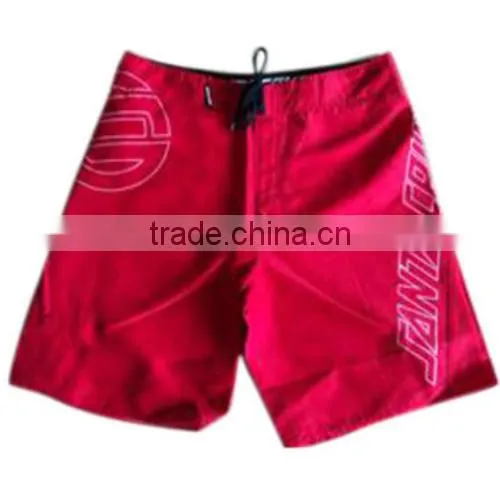 Fashionable and Comfortable Red Men's Fight Surf Beach Shorts