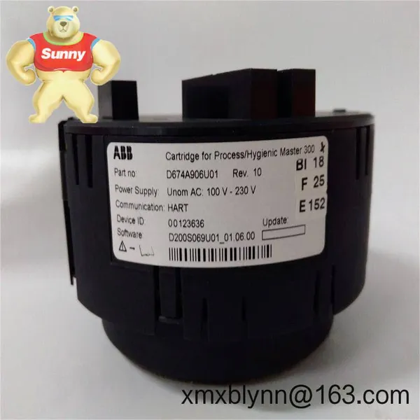 ABB D674A906U01 – Electronics Cartridge (U-high, HART) for Fast Restoration of HART-enabled Field Devices photo-2