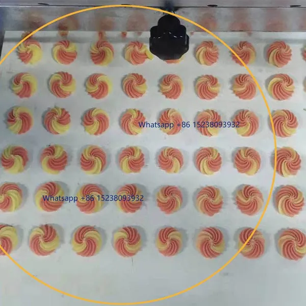 MOXIN Double ColorExtrusion and Wire Cutter Meringue Cookie Dough Cut Small Biscuit Danish Butter Cookies Make Machine Price photo-4